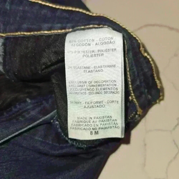 Signature Levi Strauss Totally Shaping Skinny Jeans Dark Demin Size 8 Regular - Picture 9 of 11